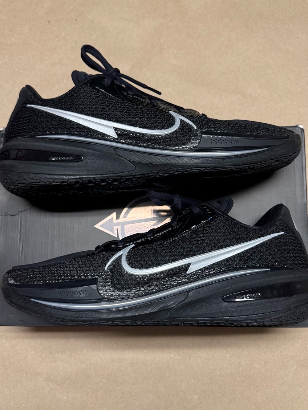 Nike Air Zoom GT Cut Black Chrome Men’s size 14 basketball shoes Rare NEW!